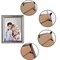 Picture Frame Turn Button Fasteners Set - 100 Pieces Picture Frame Hardware Backing Clips Photo Frame Hardware Clips with 100 Pieces Screws for Craft, Hanging Pictures, Photos